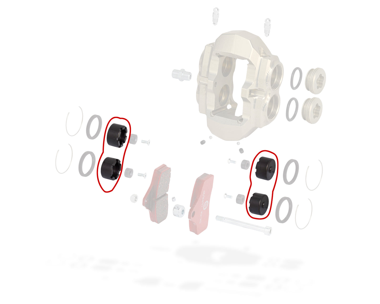 Brake calliper piston 950 kart (single)